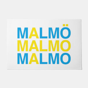 Malmo Swedish Flag Doormat