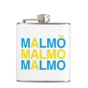 Malmo Swedish Flag Flask