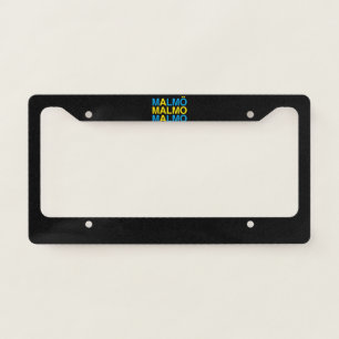 Malmo Swedish Flag License Plate Frame