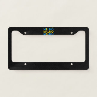 Malmo Swedish Flag License Plate Frame