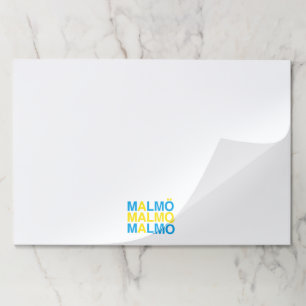 Malmo Swedish Flag Paper Pad