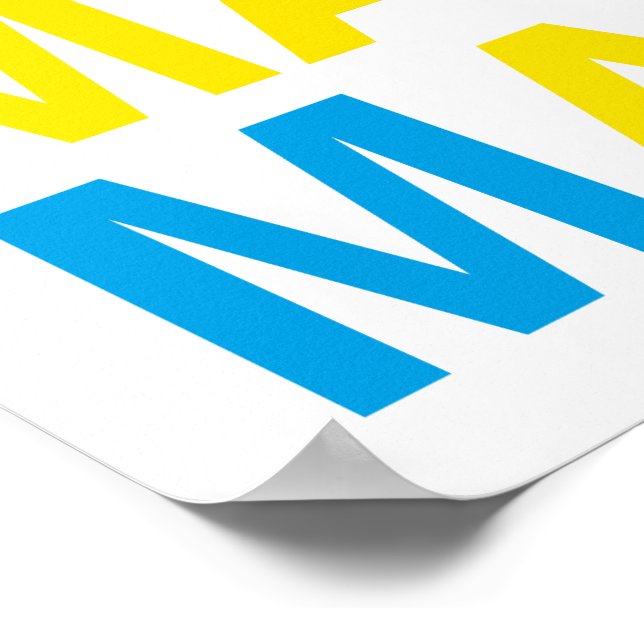 Malmo Swedish Flag Poster (Corner)