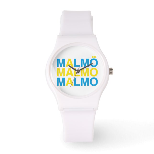 Malmo Swedish Flag Watch (Front)
