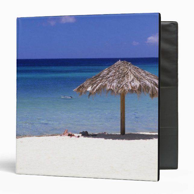 Malmok Beach, Aruba, Netherlands Antilles 3 Ring Binder (Front/Inside)