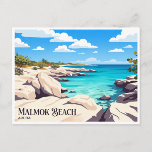 Malmok Beach Noord Aruba Postcard