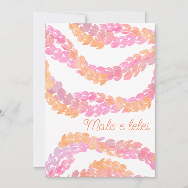 Malo e lelei thank you card (Front)