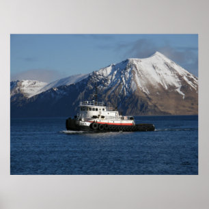 Malolo Tugboat in Dutch Harbor, AK Poster