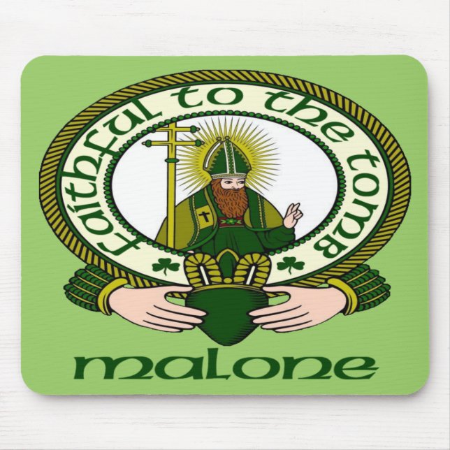 Malone Clan Motto Mouse Pad (Front)