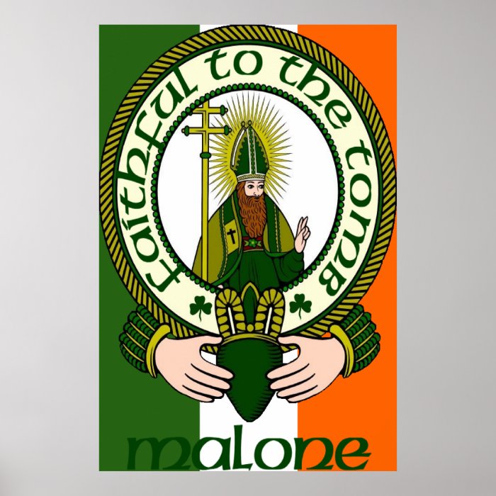 Malone Clan Motto Poster Print