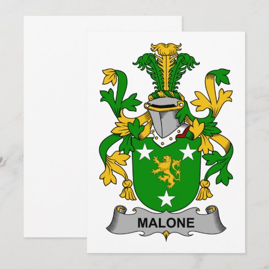 Malone Family Crest (Front/Back)