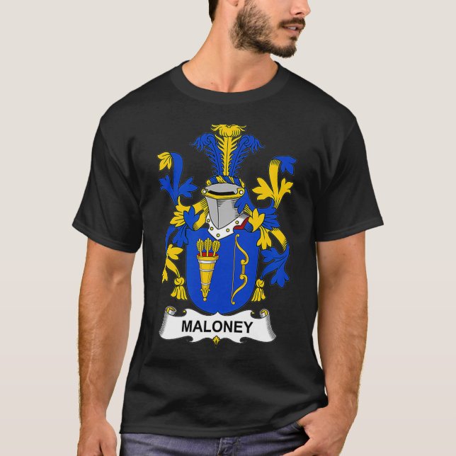 Maloney Coat of Arms  Family Crest T-Shirt (Front)