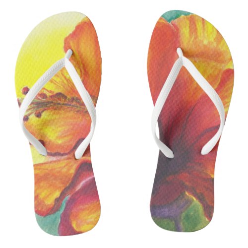 Malorie Arisumi Hibiscus flipflops slipppers