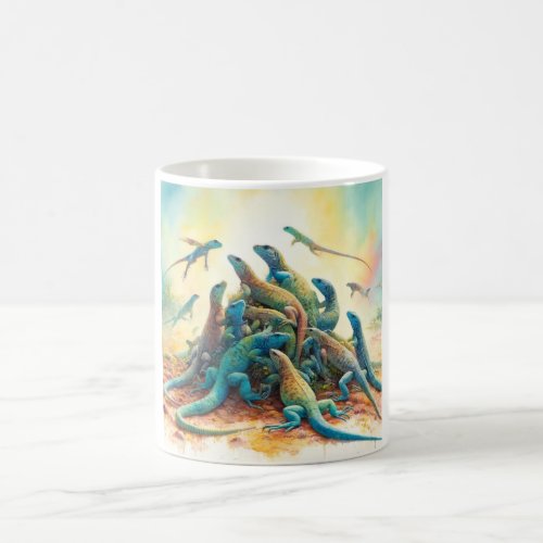 Malpelo Lizard AREF7406 _ Watercolor Coffee Mug