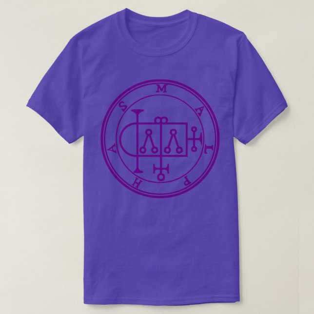 Malphas Sigil Builds Houses Purple T-Shirt (Design Front)