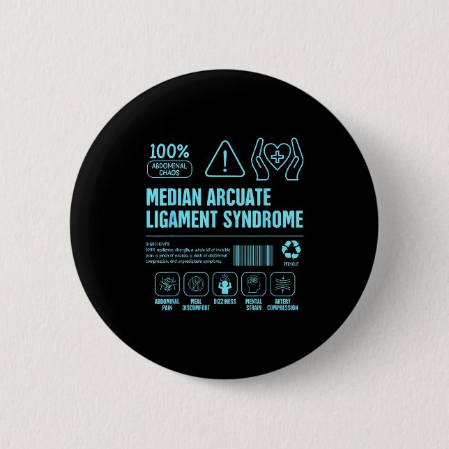 Mals awareness median arcuate ligament syndrome button (Front)