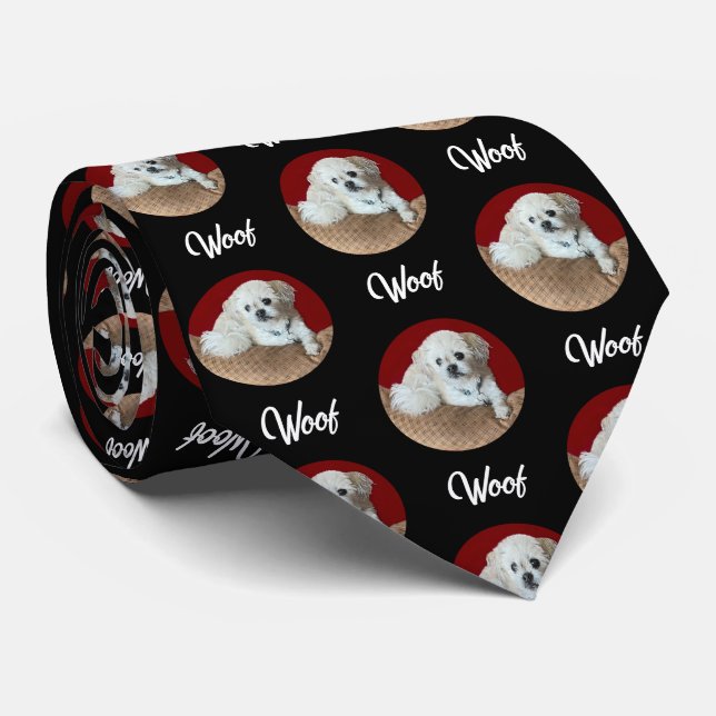 Malshi Black Tie With Round Images (Rolled)