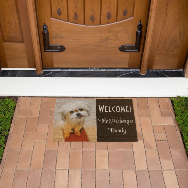 Malshi Coir With Customizable Text Fiber Doormat (Insitu (Outdoor))