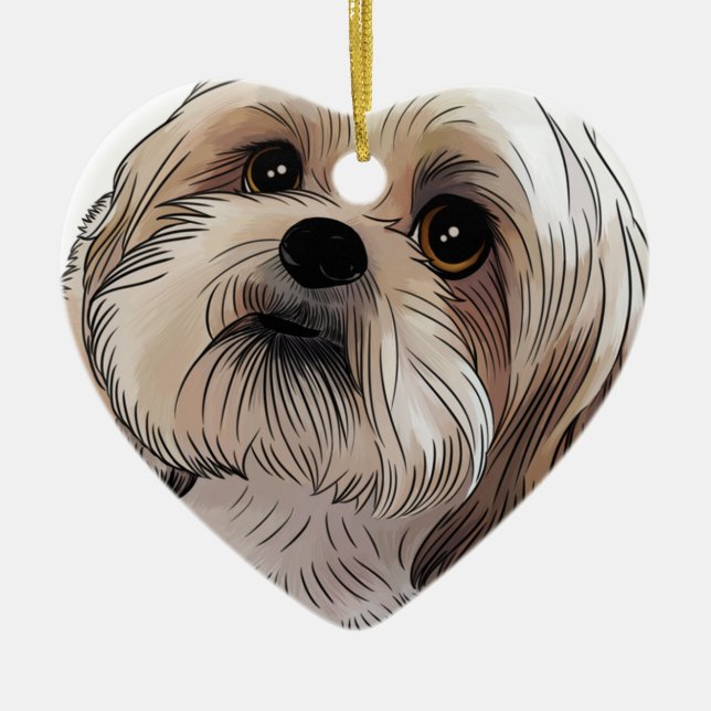 Malshi Mal-shi Ceramic Ornament (Front)