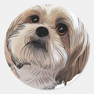 Malshi Mal-shi Classic Round Sticker