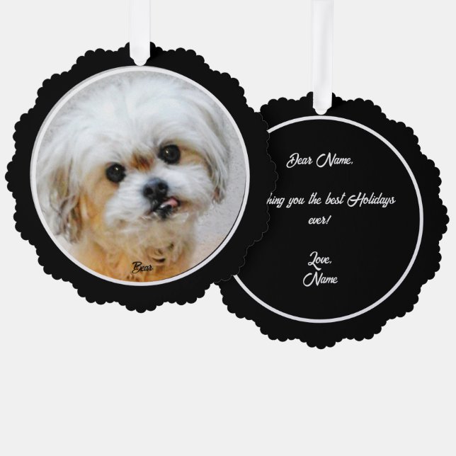 Malshi Paper Ornament Card (Front/Back)