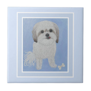 Malshi Portrait With Bone Ceramic Tile