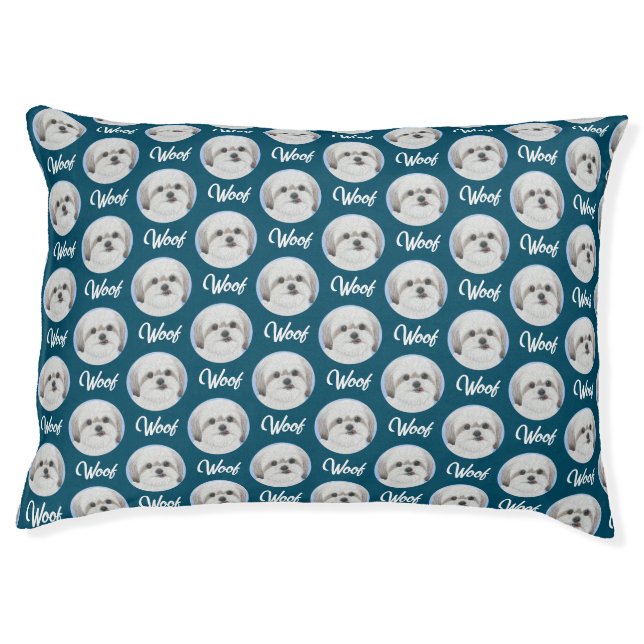 Malshi Turquoise Pet Bed (Front)