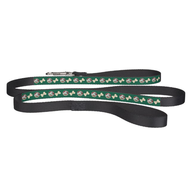 Malshi With Bone Green  Pet Leash (Full)