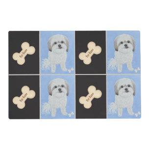 Malshi With Bone Placemat With Text