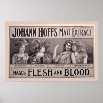 Malt Extract Health Poster by Vintage_Obsession at Zazzle