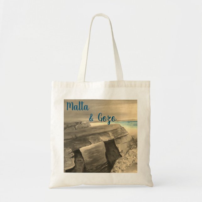Malta and Gozo souvenir Tote Bag (Front)