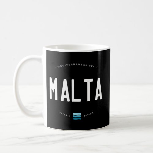 Malta Beach Waves Coffee Mug