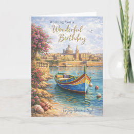 Malta Birthday Card – Scenic Travel Design