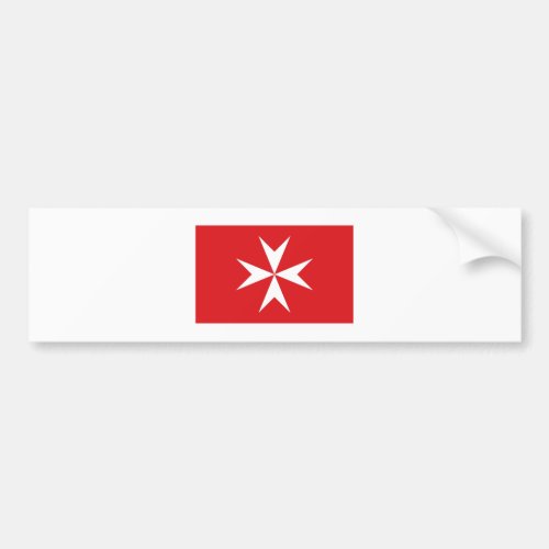 Malta civil ensign bumper sticker