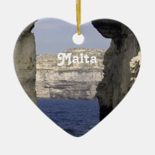 Malta Coast Ceramic Ornament