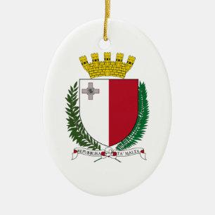 Malta Coat of Arms Ceramic Ornament
