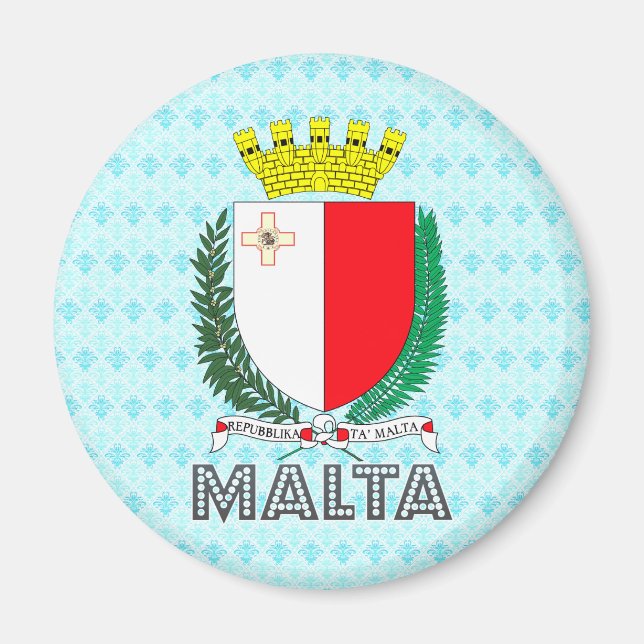 Malta Coat of Arms Magnet (Front)