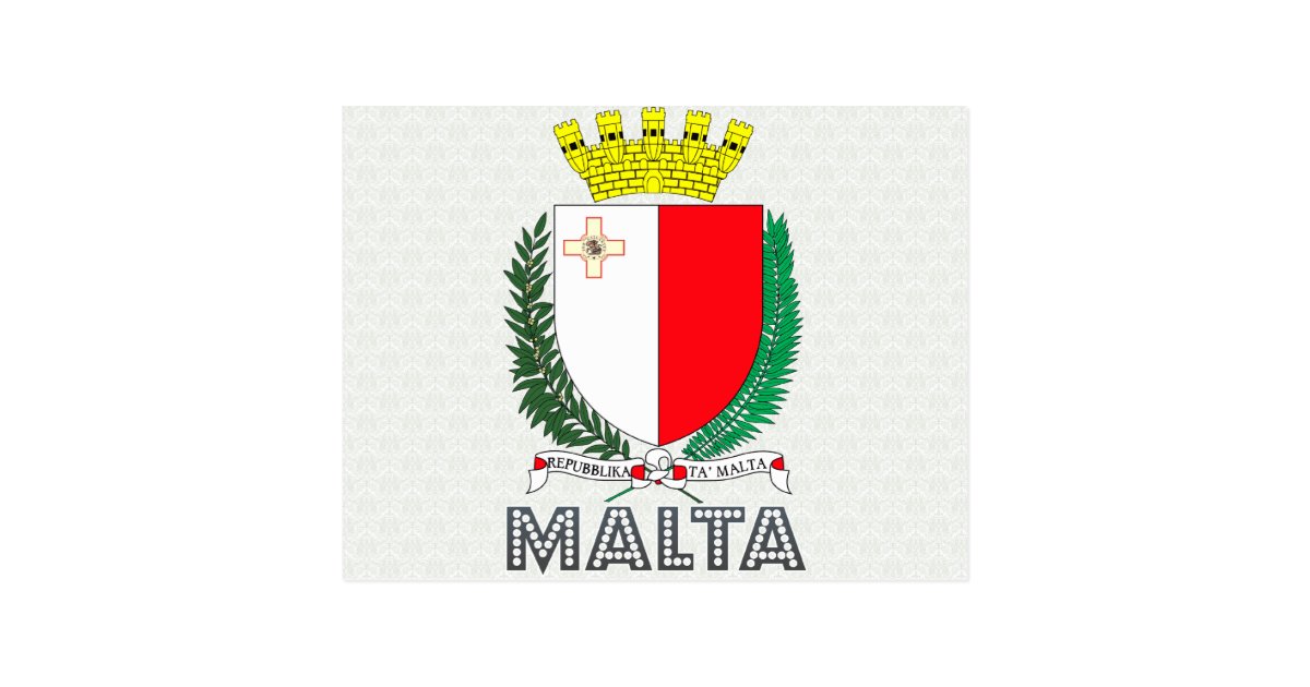 Malta Coat of Arms Postcard | Zazzle