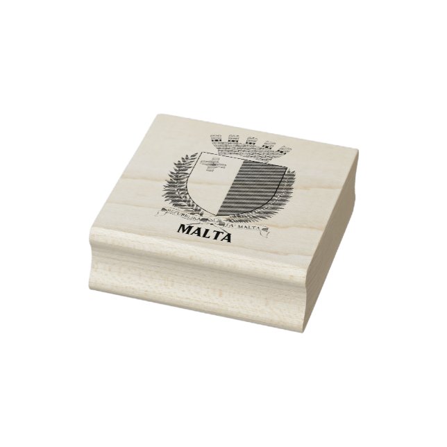 Malta Coat of Arms Rubber Stamp (Stamp)