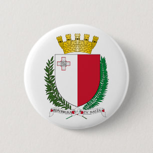 Malta country coat arms symbol emblem flag button