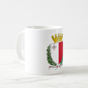 Malta country coat arms symbol emblem flag coffee mug