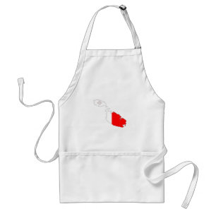 malta country flag map shape silhouette symbol adult apron