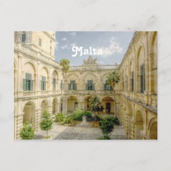 Malta Courtyard Postcard by GoingPlaces at Zazzle