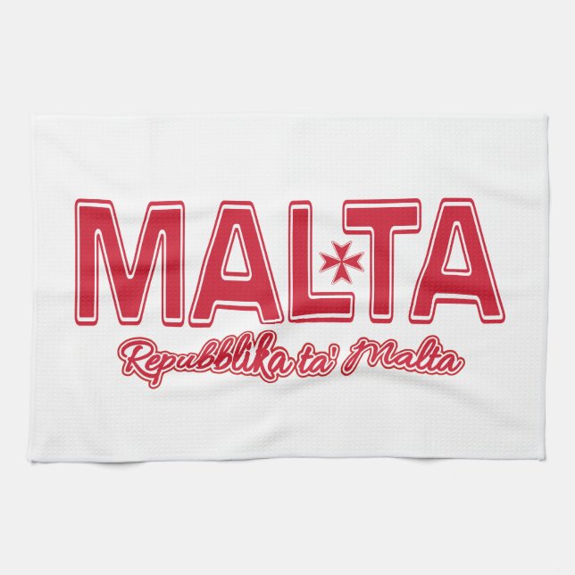 MALTA custom hand towel (Horizontal)