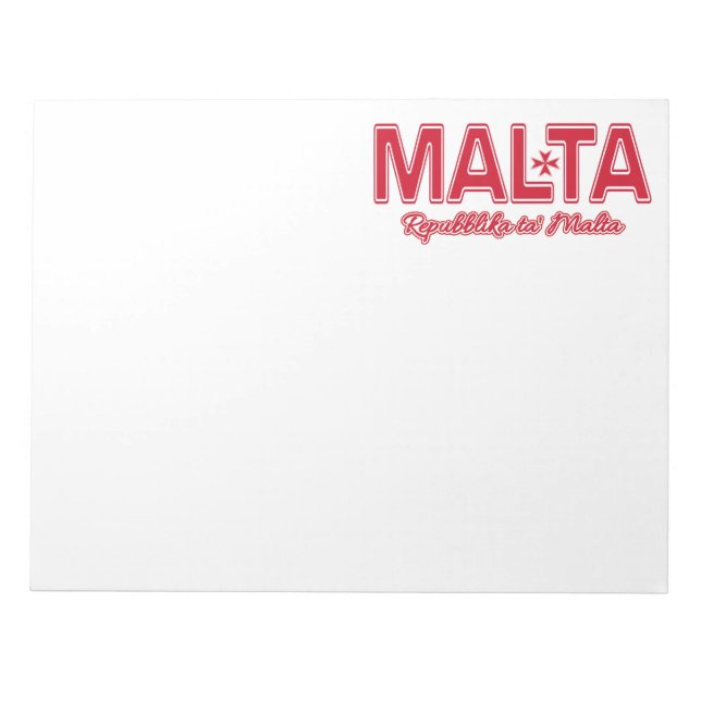 MALTA custom notepad (Front)
