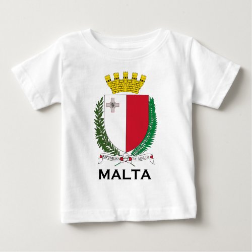 MALTA _ emblemcoat of armssymbolflag Baby T_Shirt