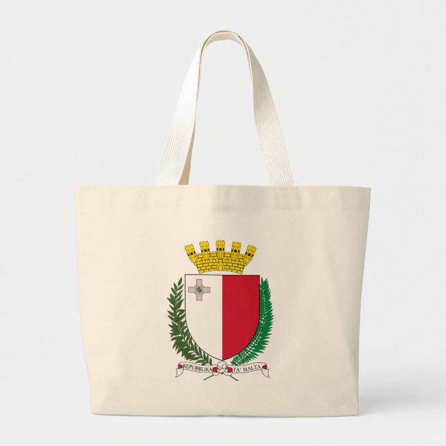 malta emblem large tote bag (Front)
