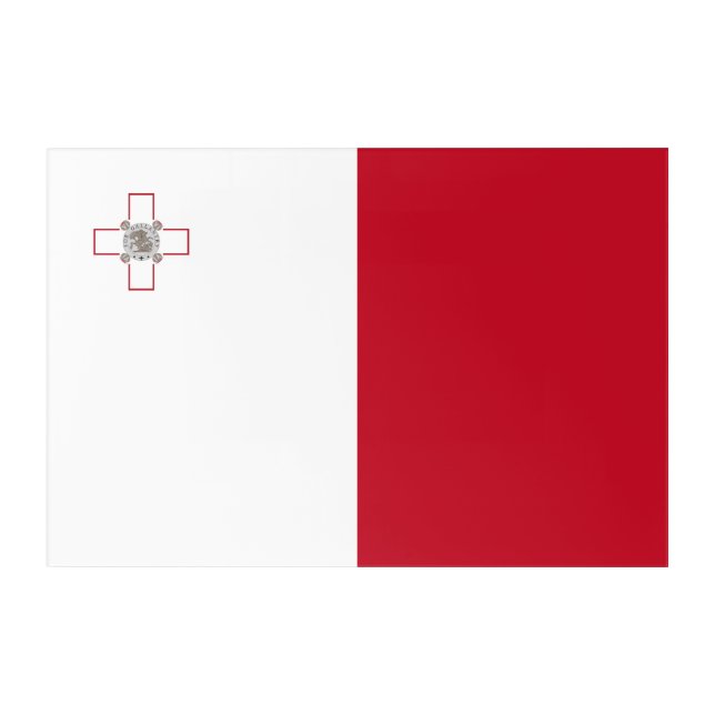 Malta flag acrylic print (Front)