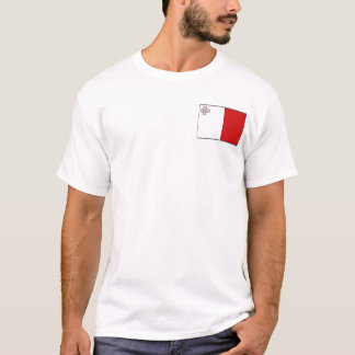 Malta Flag and Map T-Shirt