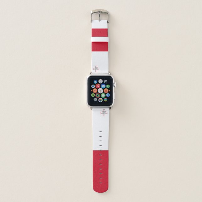 Malta Flag Apple Watch Band (Front)