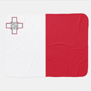 Malta Flag Baby Blanket